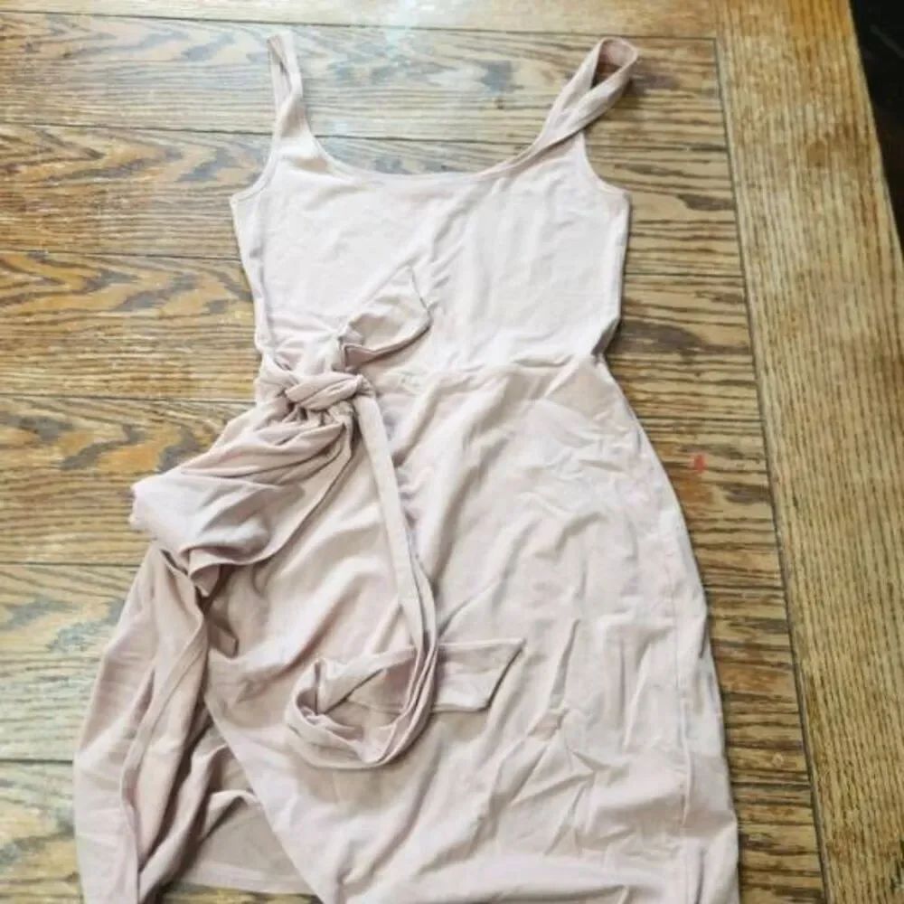 Reformation Mesa Dress In Blush Size Small